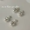 Ounihan Pendientes Elegantes Exquisitos de Plata de Ley S925 Perla de Agua Dulce para Mujer Estilo Pequeño Diario Ropa de Trabajo Estilo Ins Pendientes
