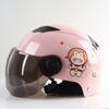 Casco Transfronterizo Coche Eléctrico Femenino Harley Espacio Batería Coche M Pintura de Dibujos Animados Verano Adulto Seguridad Medio Casco