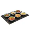 Plato calefactor de alimentos para mesa de comedor, plato calefactor de alimentos cuadrado de vidrio templado, almohadilla calefactora de alimentos para el hogar, regalo, suministro transfronterizo