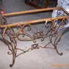 Comércio Exterior Fornecimento Direto Ferro Europeu Forjado Mesa de Entrada Rack de Armazenamento de Ferro Artesanato de Metal Mesa de Casa Forjada