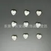 Aretes de Perlas de Imitación Abs de Alto Brillo con Forma de Corazón de Melocotón Irregular Barroco, Perlas de Imitación de Concha, Perlas Sueltas