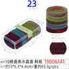 Cuerda para el pelo grande de rombo de 5 cm, anillo para el pelo, cuerda para el pelo de alto nivel, caja transparente de cristal rectangular para mujer, 20 cuerdas para la cabeza
