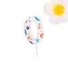 Pegada de cachorro de desenho animado transfronteiriça número do animal de estimação velas decoração de bolo infantil doces meninos meninas velas de aniversário