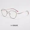 Gafas Retro Triángulo Fino Metal Ojo de Gato Mujer Venta al por Mayor Chica Picante Rostro Redondo Rostro Desnudo Artículo Caliente Transfronterizo Elegante Versátil Hombre