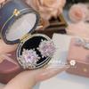 Camélia brilhante Papala chadai rosa tesouro terno banhado a ouro Seiko nicho floco de neve zircão entrega ao vivo
