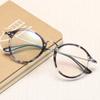 Ulzzang montura redonda retro montura de gafas lisas moda coreana arte rojo de internet espejo plano se puede equipar con miopía mayoreo