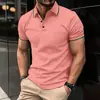 Moda Transfronteiriça Estampa 3D Roupas Masculinas Clássico Botão Manga Curta POLO Fábrica de Origem Atacado Peça Única Dropshipping