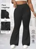Pantalones Acampanados de Cintura Alta Europeos y Americanos de Tallas Grandes Transpirables, Levanta Glúteos, para Correr, Fitness, Deportes y Uso Casual, Más Vendido en Amazon