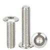 Tornillos de cabeza plana hexagonal de acero inoxidable 201 M5M6 tornillos avellanados para muebles, barandilla cabeza fina M8M10 tornillos de cabeza grande