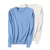 Conjunto de dos piezas Otoño e Invierno Suéter Pulóver para Mujer Cuello Redondo Tejido de Punto Holgado Color Sólido Manga Larga Talla Grande Capa Base Versátil
