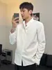 Camisa Casual de Otoño para Hombre con Estilo Maduro, Nueva Camisa China de Manga Larga, Versátil Camisa Blanca Formal de Alta Calidad