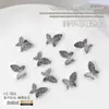 Accesorios para Uñas Metal Mariposa Oro Plata Blanco K Corbata Japonesa 3D Cinta Flotante Mariposa Accesorios de Decoración de Uñas