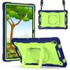 Para Lenovo Tab M10Plus 3ª pulseira de silicone de cor contrastante suporte capa protetora anti-queda de grau militar