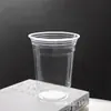 Taza para té con leche y café 500ml plástico bebida coco crudo latte empaque desechable pet con tapa hielo polvo taza para bebida fría