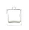 En stock negro transparente azul transparente color bayoneta 30ml 50ml 100ml portátil perfume sub-envasado botella de vidrio cuadrada