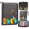 PTCG Magic Baby Bao Ke Meng libro de tarjetas 4 rejillas 9 rejillas tarjeta de anime libro de colección de tarjetas PU cremallera hojas sueltas tarjetero