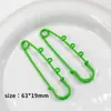 Broche de Seguridad con Hebilla de Hierro en Bucle y Laca de Colores Dulces Pin de Seguridad DIY Ropa Bolsa Colgante Accesorio Decoración