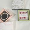 Estilo Vegetal Joyería Artística Francesa Caja de Empaque tipo Armadura Anillo Pendientes Pendientes Collar Pulsera Pulsera
