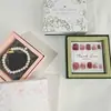Nuevo estilo de planta estilo francés joyería artística para llevar en las uñas caja de embalaje para anillos pendientes de botón pendientes collar pulsera