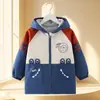 Avental infantil, jaqueta de plumas tamanho grande, roupas de proteção, impermeável e resistente a manchas, peça de outer wear de manga comprida para jardim de infância, adequado para outono e inverno
