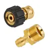 Mangueira de Saída para Máquina de Limpeza M22-14 Desconexão Rápida 1/4 Macho Latão 3/8 União Mangueira de Fio de Aço Fio de Extensão