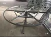 Mesa de Jantar Elétrica de Chão para Hotel Mesa Redonda Grande Suporte de Mesa Giratória Motor de Velocidade Ajustável Suporte de Exibição Controle Remoto