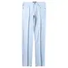 Jeans de Tencel Ultrafino Novo Verão 2023 Masculino Lavado Macio Azul Claro Stretch Reto Calça Jeans