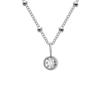 EManco Colar de dezembro europeu e americano estilo ins feminino moda popular colar colar pedra de aniversário com incrustação de diamante atacado