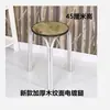Bancos Redondos para el Hogar, Sillas de Plástico para Comedor, Taburetes Redondos Altos Simples y Elegantes, Taburetes Cuadrados, Taburetes de Acero Engrosado, Taburetes de Hierro Duraderos