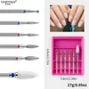 Cabezal de lijado para arte de uñas máquina pulidora y lijadora removedora de esmalte de uñas taladro universal cabeza de molienda de maíz cerámica traje de 6 piezas
