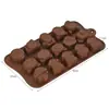 Molde de Silicona para Chocolate de Dibujos Animados Multiestilo Transfronterizo con Números y Letras Molde para Hornear DIY Molde para Fudge Cubitos de Hielo
