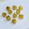 Accesorios de Cobre Fundido DIY Latón Cobre Embrión Sombrero de Flor Cubierta de Flor Colgante Aretes Tocado Flor de Ropa Estilo Retro