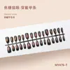 Nuevas Puntas de Uñas Estilo Punk Cool Ojo de Gato, 30 Piezas, con Base Negra y Estilo Camaleón que Realzan el Cutis, Uñas Portátiles de 30 Piezas