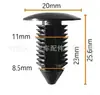 Fijaciones Interiores de Techo y Maletero de Nylon para Automóviles Generales Tianyi, Clips de Cubierta, Clips de Barbilla, Fijaciones al por Mayor