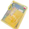 Bolsa de Documentos Ins Grossa e Atualizada Cor Doce Alto Valor Bolsa de Mão Grande Capacidade A4 com Zíper Armazenamento para Provas e Livros