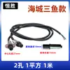 Cable de alimentación para bomba de pozo profundo de acero inoxidable Modelo Haicheng Sanyu Enchufe de dos pines Enchufe de tres pines Cable de alimentación para bomba de agua Frog