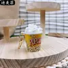 Taza Miniatura Simulada de Palomitas de Maíz, Taza de Serrín de Madera, Manualidades de Plástico, Juguetes de Comida, Llavero, Colgante Pequeño, Regalo de Empresa
