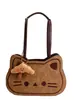 Mochila Bolso Gatito Tostada de Caramelo Linda Transfronteriza para Mujer 2025 Nueva Moda Tendencia Dibujos Animados Bolso de Hombro Cruzado