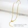 Corrente Simples de Aço Inoxidável Europeia e Americana Mais Vendida Corrente Osso de Cobra Galvanizada com Ouro Real 18K Tendência Versátil Colar Feminino de Aço Titânio