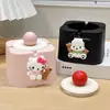 Cinzeiro com Tampa para Evitar que as Cinzas Voem, Design Fofo de Desenho Animado Gato Kt para Decoração de Mesa da Sala de Estar ou Escritório