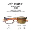 Espejo que cambia de color fotosensible nuevo, gafas deportivas para exteriores de silicona ultraligeras, montura de gafas de miopía con luz azul anti-azul de moda para hombres y mujeres