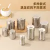 Pote de tempero de aço inoxidável, garrafa de tempero doméstica, garrafa de tempero para churrasco e barraca, condimento de cominho para cozinha, caixa de tempero de pimenta