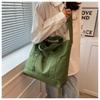 Bolsa de Lona Estilo Japonés para Estudiante Universitaria Bolsa de Clase 2024 Nueva Bolsa de Hombro de Gran Capacidad Estilo Harajuku Bolso Bandolera Literario
