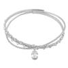 Collar de cadena de clavícula con diamantes puros y personalidad dulce para mujer, gargantilla de cadena de cuello de doble fila con diamantes de imitación a la moda, simple y combinable