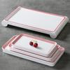Plato de melamina Xiangyuan, plato rectangular de imitación de porcelana comercial, plato de restaurante, olla caliente, plato de acompañamiento de restaurante
