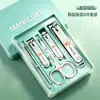 Nuevo Set de 4 Cortauñas Transfronterizo, Anti-Salpicaduras, Apertura Amplia, Set de Cuidado de Manicura, Regalo Personalizable con Logo