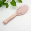 Pente com Almofada de Ar para Menina de Desenho Animado, Pente Massageador Portátil, Pente para Alisar e Estilizar Cabelos, Pente Curvo para Cachear Cabelos