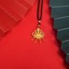 Vietnam Shajin Ley Antigua Candado de Seguridad Colgante de Campana Larga Vida 100 Años Ruyi Candado Collar Ajustable Joyería al por Mayor