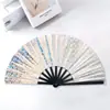 Abanico Láser Transfronterizo de 8 pulgadas, Abanico Plegable Láser Colorido, Abanico de Sonido para Actuación Estudiantil, Abanico de Kung Fu, Abanico Plegable Fácil de Abrir y Cerrar, Venta al por Mayor