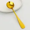 Aço Inoxidável 1010 Colher Redonda Colher de Jantar Doméstica Colher de Sopa Restaurante Colher Multiuso Colher de Sobremesa Colher de Iogurte